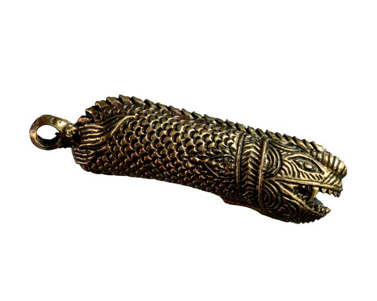 Porte-Clé Zizi Arowana En Laiton – Artisanat Thaïlandais