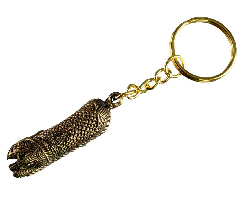 Porte-Clé Zizi Arowana En Laiton – Artisanat Thaïlandais