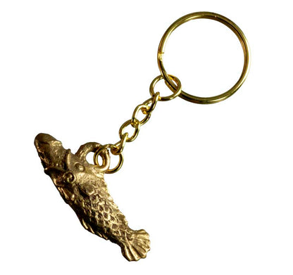 Porte-Clé Zizi Poisson En Laiton – Artisanat Thaïlandais