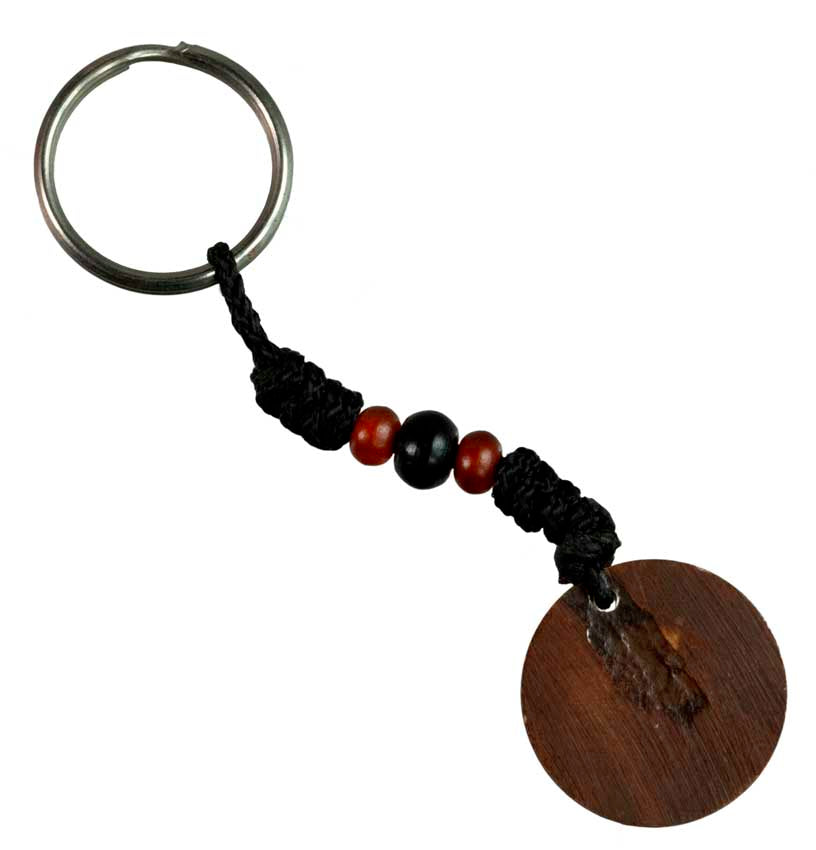 Porte-Clés Om Hindouiste en Os de Bovin – Artisanat Traditionnel du Népal