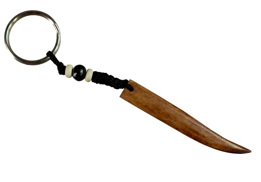 Porte-Clés Artisanal Sculpté en Os de Bovin – Artisanat Traditionnel du Népal
