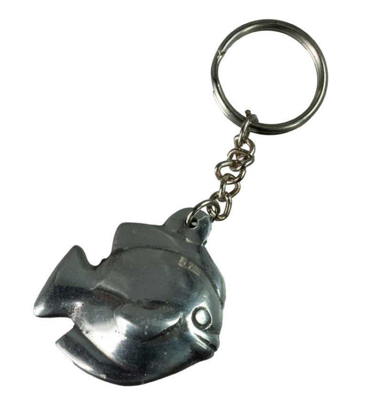 Porte-Clés Poisson Artisanal en Alliage d’Aluminium – Artisanat du Népal