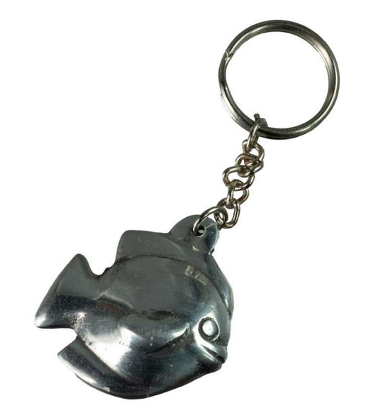 Porte-Clés Poisson Artisanal en Alliage d’Aluminium – Artisanat du Népal