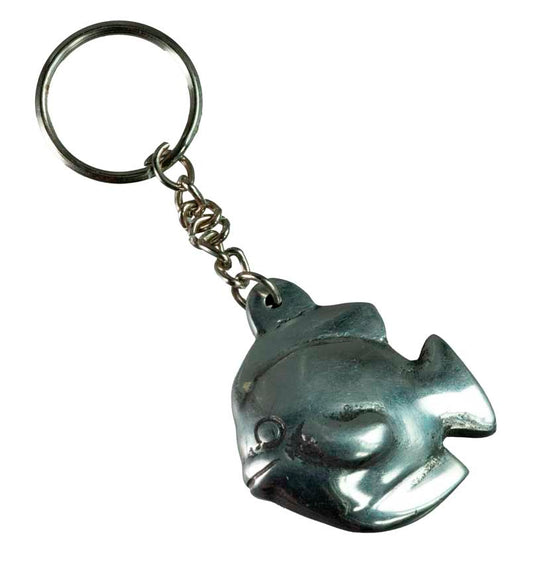 Porte-Clés Poisson Artisanal en Alliage d’Aluminium – Artisanat du Népal