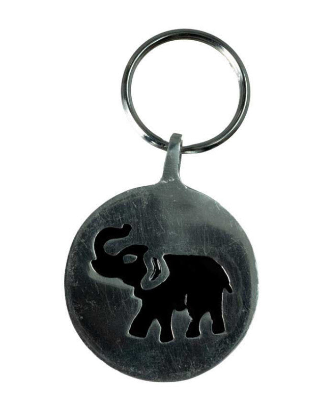 Porte-clé Éléphant Original en Aluminium – Artisanat Fait Main du Népal