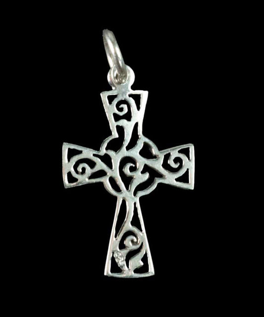 Pendentif croix celtique en argent 925 – Bijou ethnique symbolique