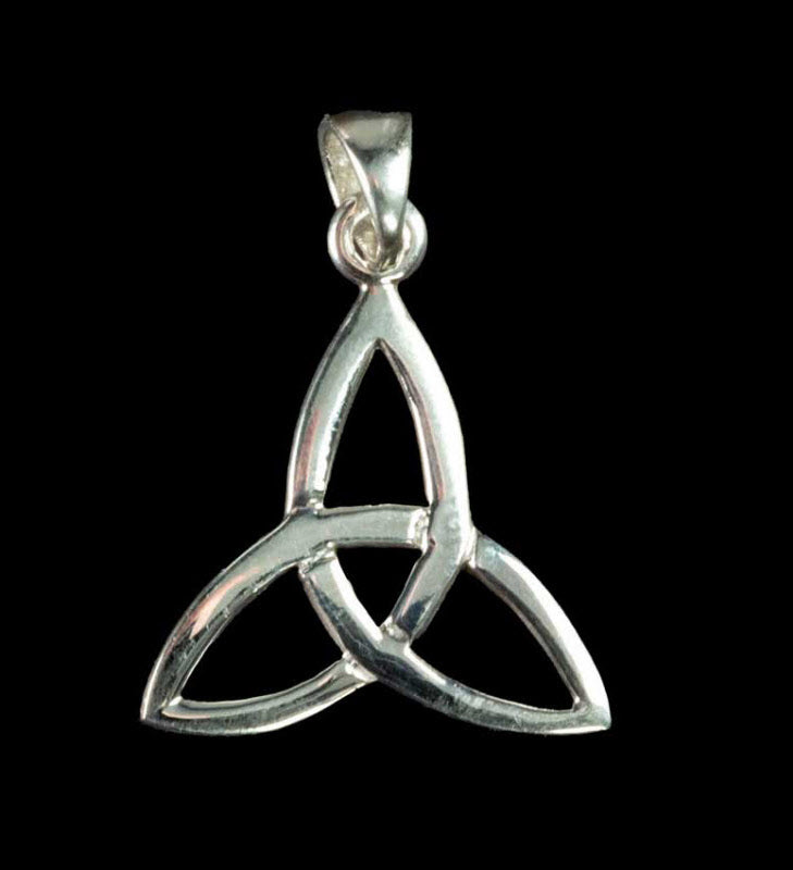 Pendentif Triquetra en argent 925 – Bijou ethnique symbole celtique de la trinité