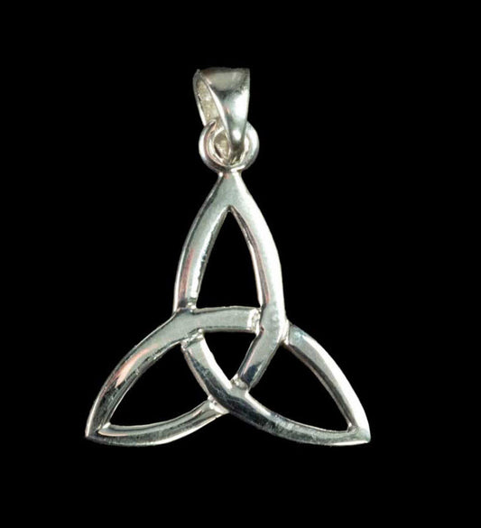 Pendentif Triquetra en argent 925 – Bijou ethnique symbole celtique de la trinité