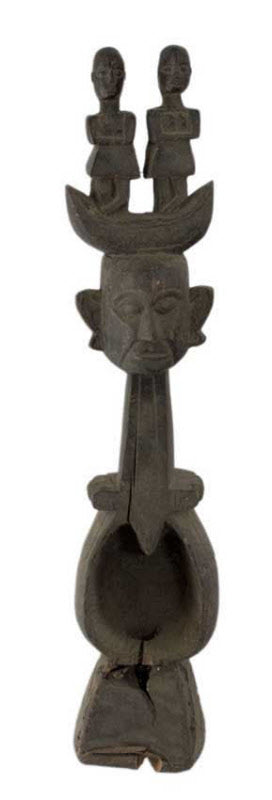 Dhodro Banam Santal – Vièle Anthropomorphe Sarangi Ancienne 75 cm