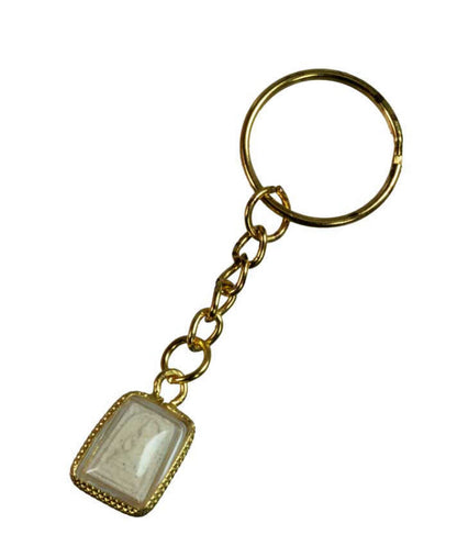 Porte-Clé Bouddha Somdej en Métal - Artisanat Thaïlandais