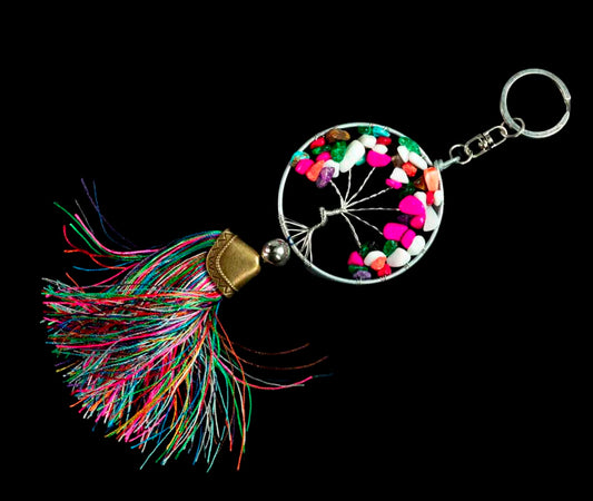 Arbre de Vie Multicolore Bijoux de Sac - Porte Clés