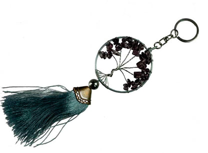 Arbre de Vie Gris Fumé Bijoux de Sac - Porte Clés