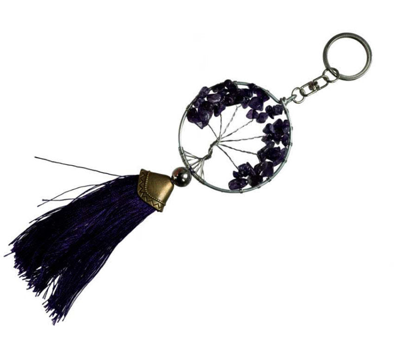 Arbre de Vie Violet Bijoux de Sac - Porte Clés