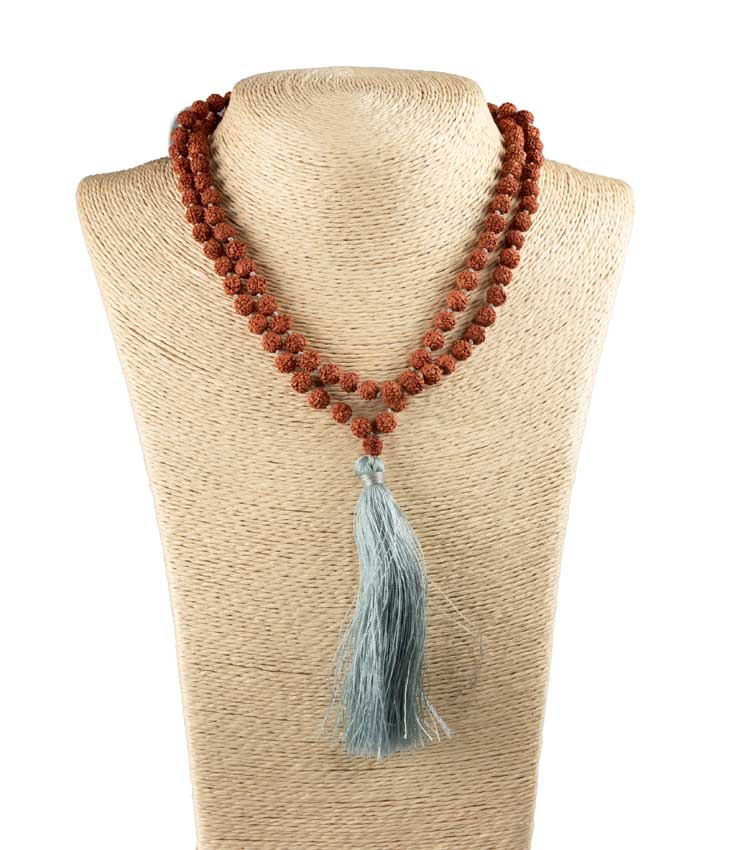 Sautoir Collier Mala Rudraksha – Chapelet Spirituel Du Népal