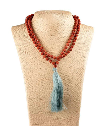 Sautoir Collier Mala Rudraksha – Chapelet Spirituel Du Népal