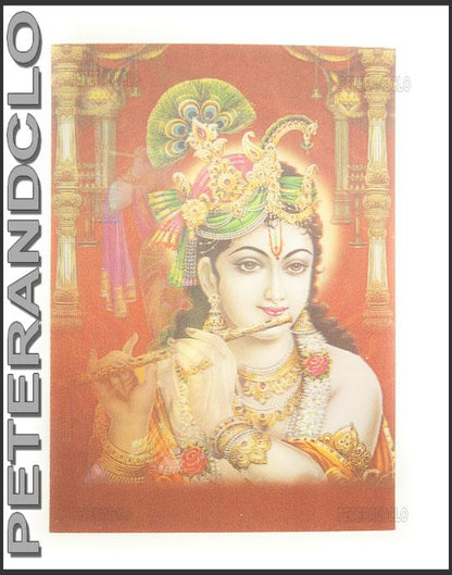 Carte Lenticulaires Krishna et Radha – Divinités Hindoues en Relief