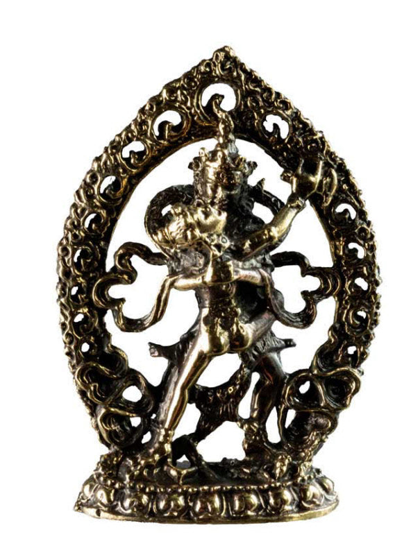 Statuette Samvara Vajravarahi en laiton – Divinité du bouddhisme tantrique