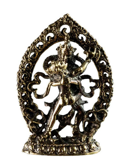 Statuette Samvara Vajravarahi en laiton – Divinité du bouddhisme tantrique