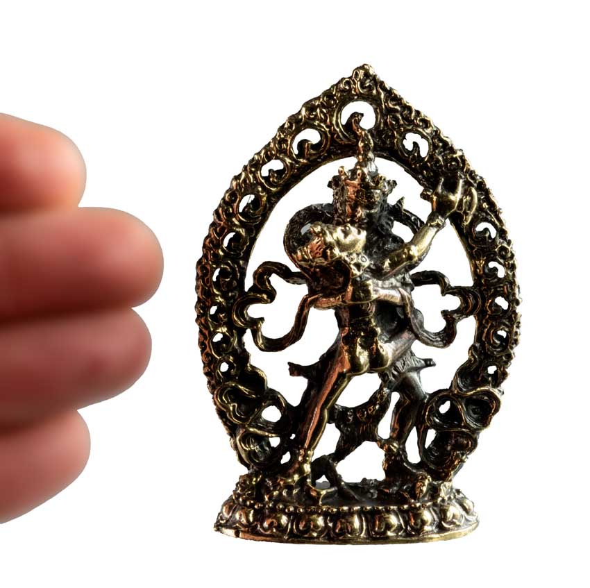 Statuette Samvara Vajravarahi en laiton – Divinité du bouddhisme tantrique