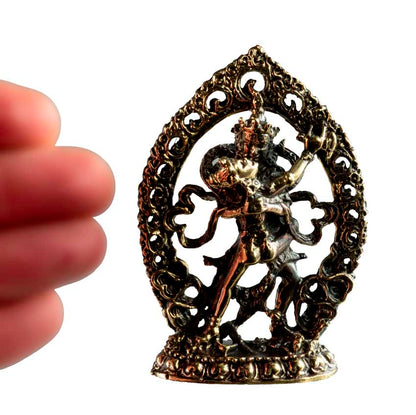 Statuette Samvara Vajravarahi en laiton – Divinité du bouddhisme tantrique