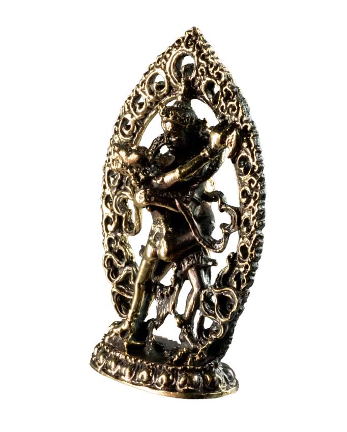 Statuette Samvara Vajravarahi en laiton – Divinité du bouddhisme tantrique