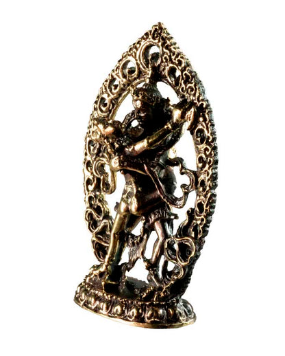 Statuette Samvara Vajravarahi en laiton – Divinité du bouddhisme tantrique