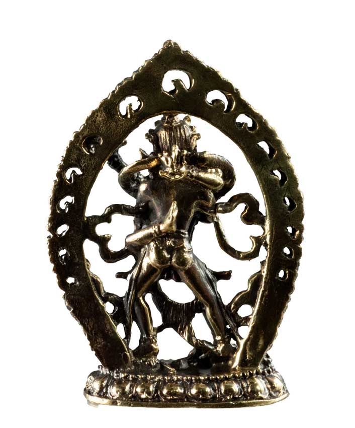 Statuette Samvara Vajravarahi en laiton – Divinité du bouddhisme tantrique