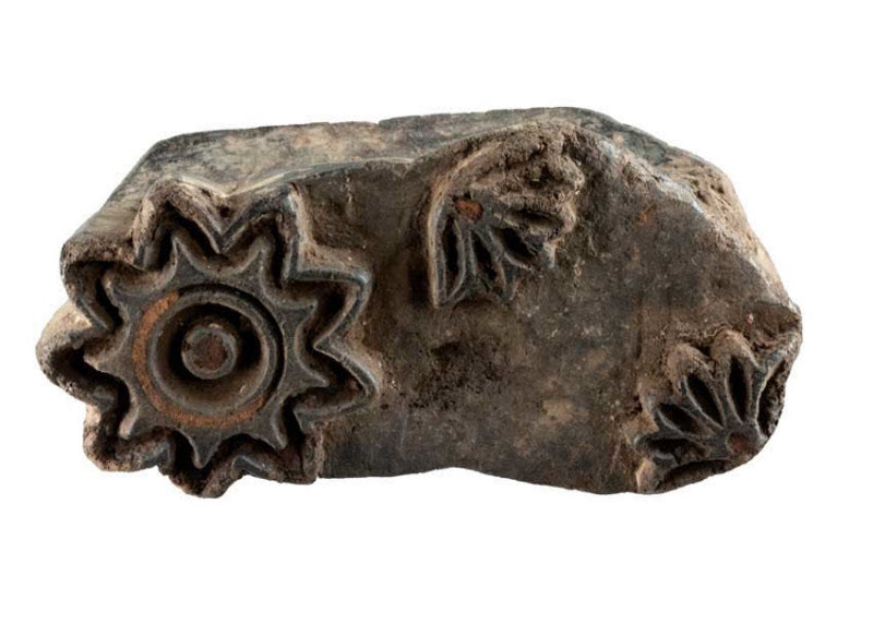Tampon Bois Indien Block Print Ancien