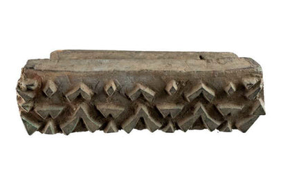 Tampon Indien En Bois Block Print Motif Géométrique