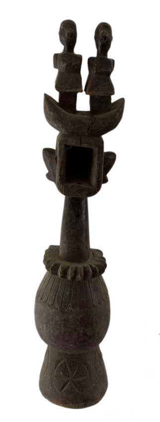 Dhodro Banam Santal – Vièle Anthropomorphe Sarangi Ancienne 75 cm