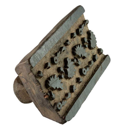 Tampon Indien en Bois Batik Ancien – Impression Textile