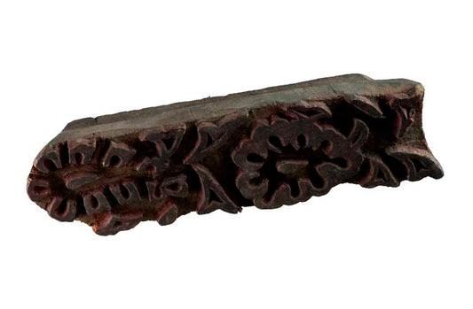 Tampon Indien En Bois Batik Motif Floral