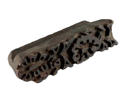 Tampon Indien En Bois Batik Motif Floral