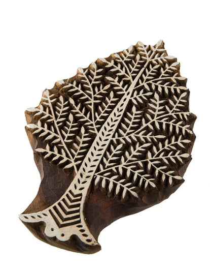 Grand Tampon À Imprimer Batik – Arbre De Vie – Bois Inde Népal