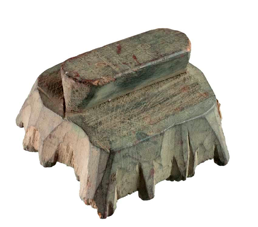 Tampon Indien En Bois Batik Ancien – Décoration Et Block Print