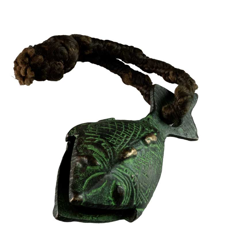 Grelot Poisson Naga en Métal – Artisanat Indien Traditionnel