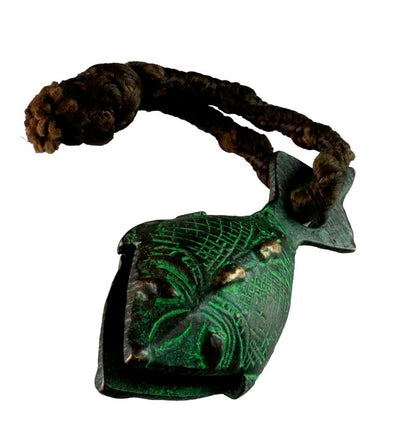 Grelot Poisson Naga en Métal – Artisanat Indien Traditionnel