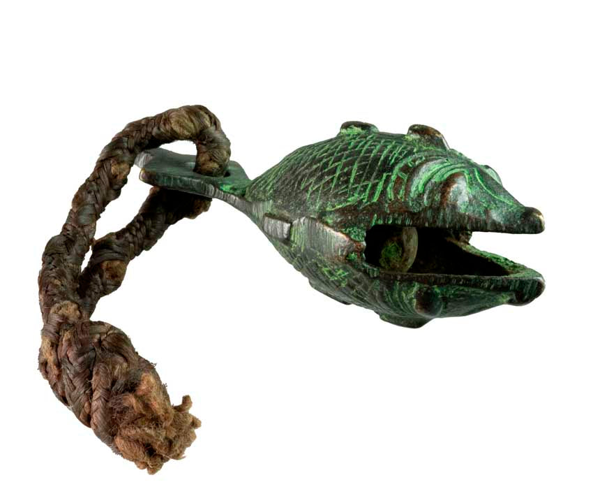 Grelot Poisson Naga en Métal – Artisanat Indien Traditionnel