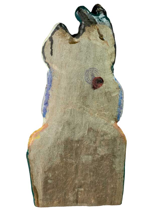 Statue Shiva en pierre sculptée et peinte – Sculpture artisanale népalaise 31 cm