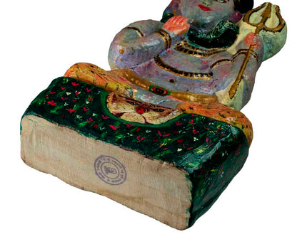 Statue Shiva 31 cm en Pierre – Divinité Hindoue, Artisanat Népalais