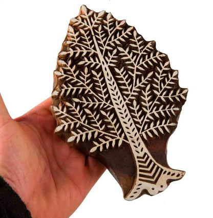 Grand Tampon À Imprimer Batik – Arbre De Vie – Bois Inde Népal