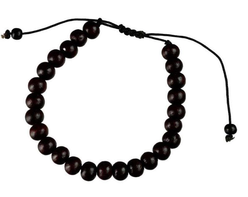 Bracelet chapelet bouddhiste en bois – Tradition et artisanat du Népal