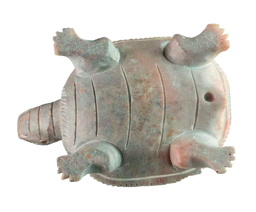Figurine Tortue En Stéatite – Sculpture Artisanale En Pierre D’Inde