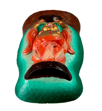 Décoration Murale Bouddha Chinois Rieur avec Lingot 27 cm – Plaque Vintage en Métal