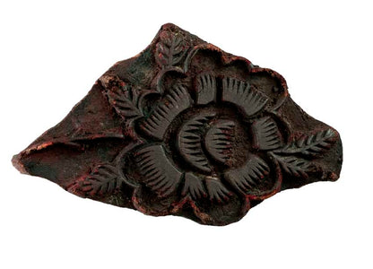 Tampon Indien En Bois Batik Ancien – Block Print Décoratif