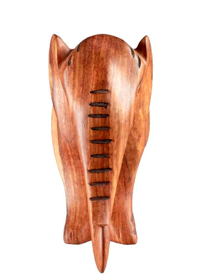 Statuette Éléphant En Bois – Artisanat Africain Fait Main