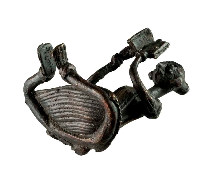 Statuette Femme Lectrice Dhokra – Art Tribal Bastar Inde