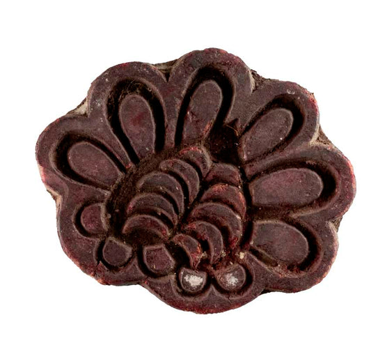 Tampon Indien En Bois Batik Ancien Block Print Motif Abstrait