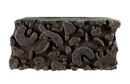 Tampon Indien En Bois Batik Ancien 15 cm – Block Print Floral