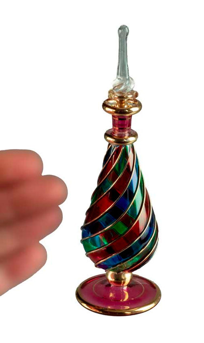 Flacon À Parfum En Verre Soufflé – Artisanat Égyptien